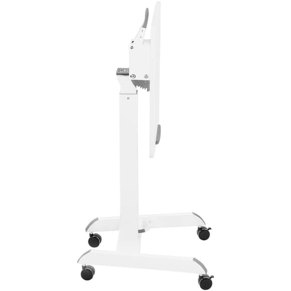 Justerbart vipbart bærbart stativbord på hjul 60 x 52 cm 825 - 1185 mm