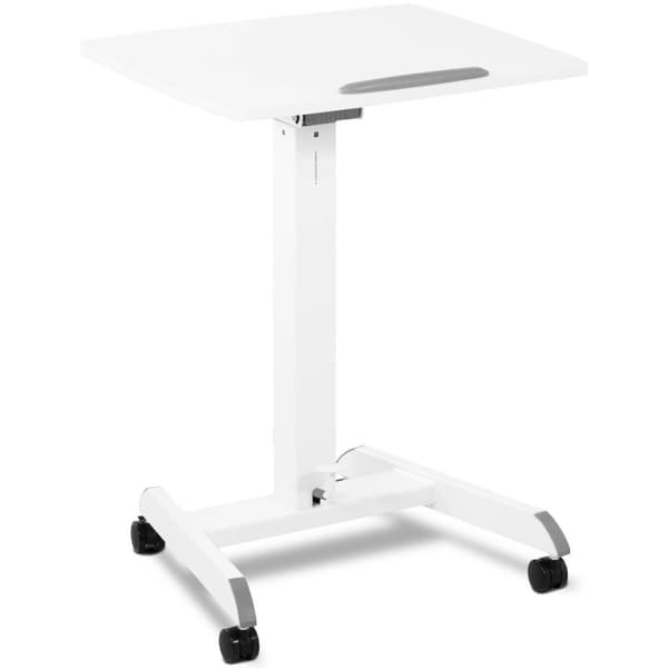 Justerbart vipbart bærbart stativbord på hjul 60 x 52 cm 825 - 1185 mm