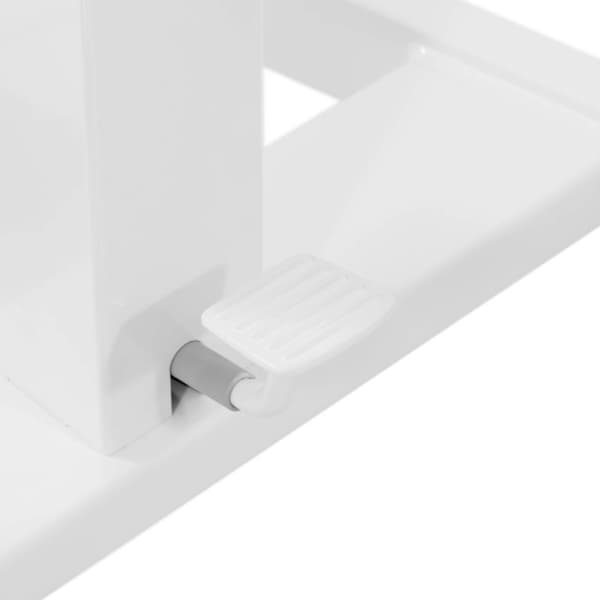 Justerbart laptop standbord på hjul 60 x 52 cm 760 - 1130 mm
