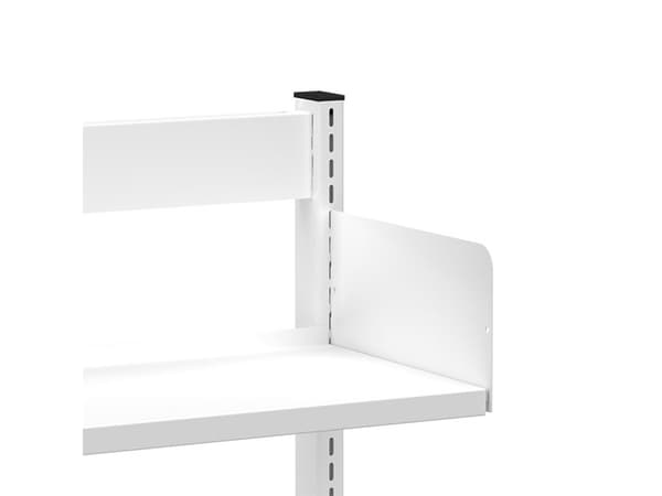 Kontorreol, hvid ensidig påbygningssektion 1600x900x300 mm