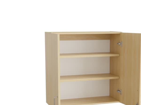 Mora Overskab 800x1000x320mm grå laminat