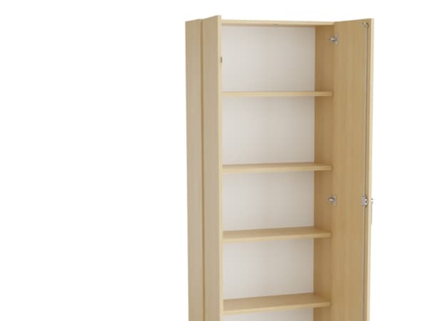 Mora korkea kaappi 2100x1000x320mm valkoinen laminaatti