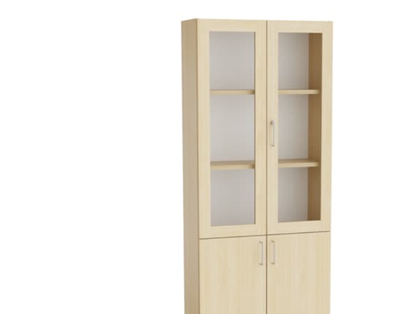 Mora Højskab kombi 2100x800x320mm birk laminat