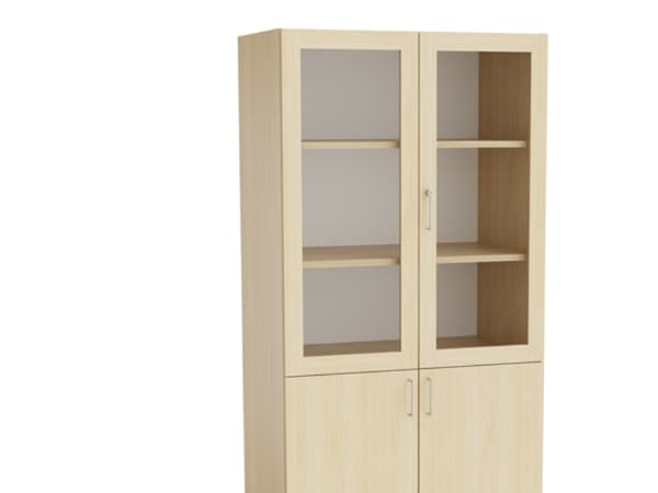 Mora Højskab kombi 2100x1000x600mm birk laminat