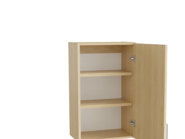 Mora Overskab 800x500x320mm grå laminat
