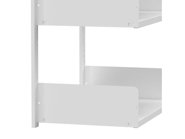 Kontorshylla, vit väggmonterad sektion 1000x900x300 mm