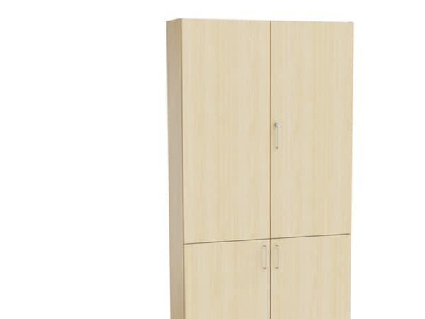Mora Högskåp med delade dörrar 2100x1000x320mm björklaminat