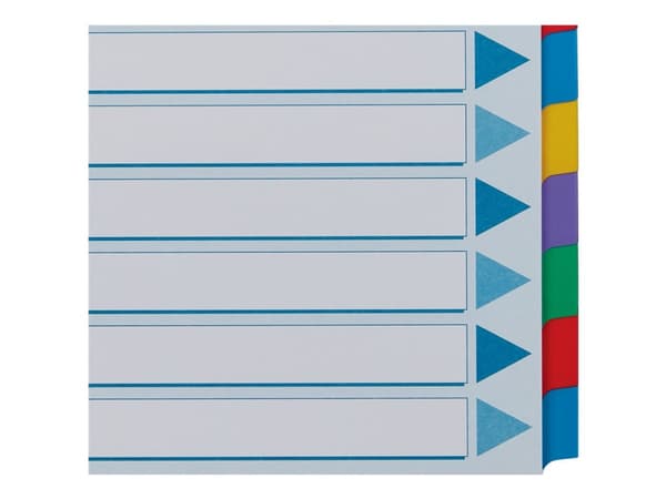 Esselte - Inndeler - 12 deler - for A4 - med fliker - hvit