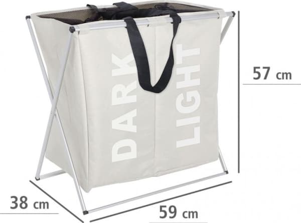 WENKO 3440112100, 120 l, Rektangulær, Polyester, Beige, 590 mm, 380 mm