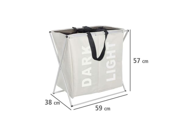WENKO 3440112100, 120 l, Rektangulær, Polyester, Beige, 590 mm, 380 mm