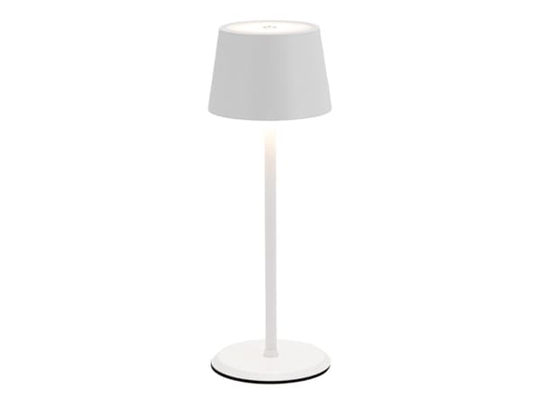 Securit® LED-bordslampa MONTE-CARLO, sladdlös och uppladdningsbar, vit