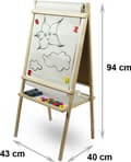 Miniatyrbild 3 av 4: STANDING MAGNETIC-CHALKBOARD ROTATING ACCESSORIES 94CM 3TOYSM MPP