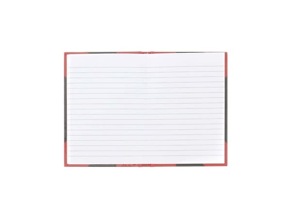 Bantex 100302825, Yksivärinen, Musta, Punainen, A6, 96 arkkia, 70 g/m², Viivapaperi