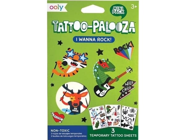 Tatuaże zmywalne mini Tattoo Palooza - Rock
