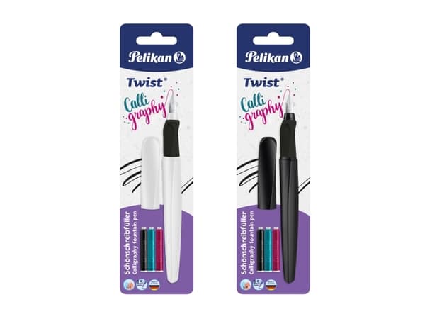 Pelikan 824606, Assorterte farger, Fyllesystem med patron, Blå, Resirkulert plast, Rustfritt stål, Ambidekstriøs