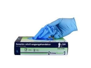 Käsine Kertakäyttöinen Prime Source Sensitive koko XXL ilman jauhenitriiliä AQL 1.5 Blue, 10 pk x 90 kpl/krt