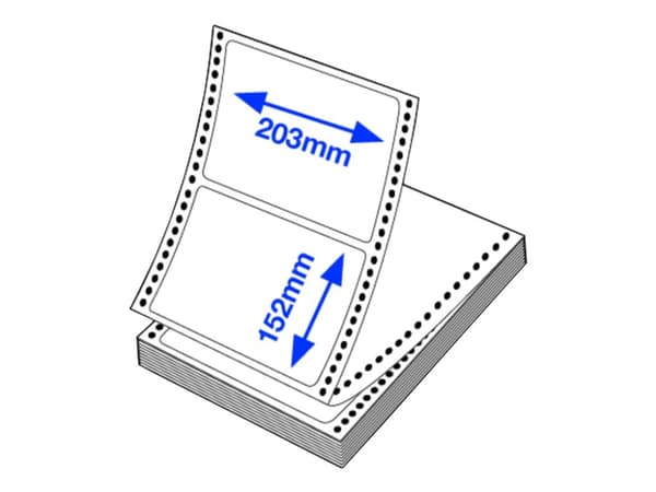 Epson Premium - Polypropylen (PP) - matt - permanent akryl-adhesiv - 203 x 152 mm 1000 etikett(er) (1 ark x 1000) boks - støpekuttet siksakfalsete et