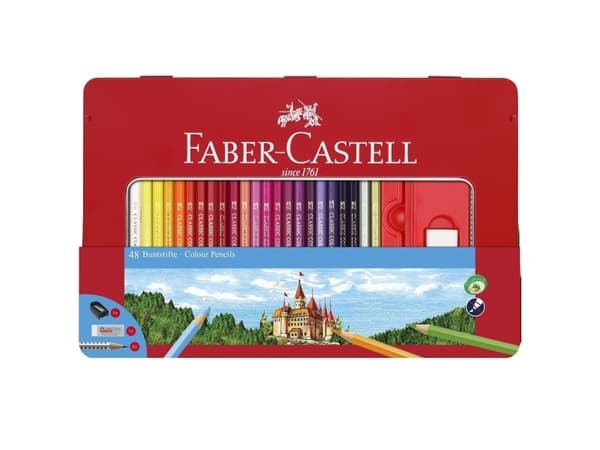 Faber-Castell CLASSIC COLOUR - Sats med färg- och blyertspennor - 50 delar