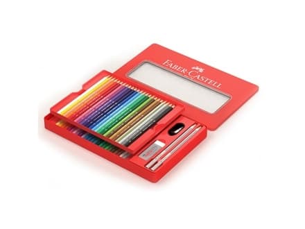 Faber-Castell CLASSIC COLOUR - Sats med färg- och blyertspennor - 50 delar