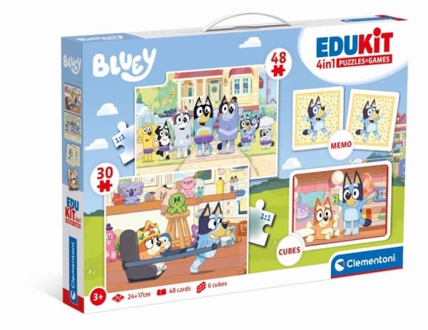 Clementoni - Edukit 4in1 - Bluey (18320) /Puzzles