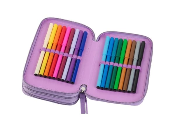 Faber-Castell 573040, Mykt penal, Fiolett, Bilde, Glidelås