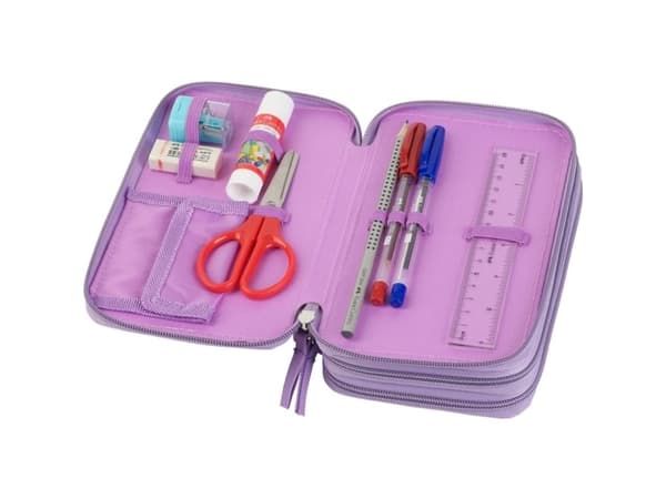 Faber-Castell 573040, Mykt penal, Fiolett, Bilde, Glidelås