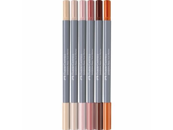 Faber-Castell Goldfaber Aqua Dual, Vihreä, Hieno, Vihreä, Harmaa, Kierrätysmuovi, Pyöreä, Vesipohjainen muste