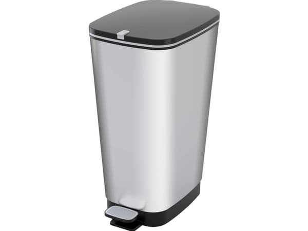 Affaldscontainer Cep, med pedal, 45 L, grå