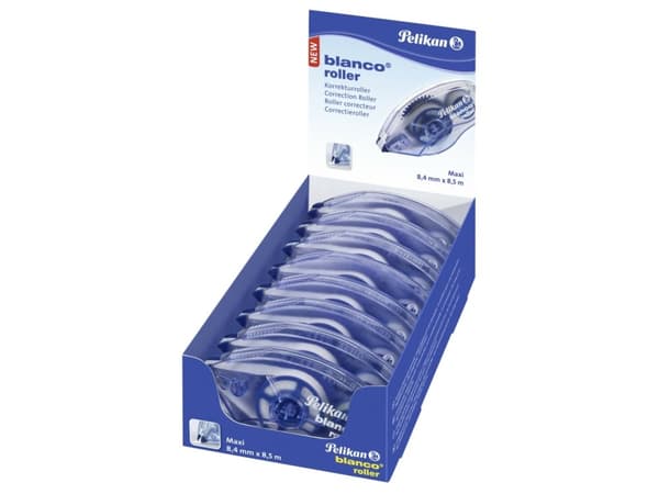 Pelikan blanco Maxi, Blå, Gjennomsiktig, 8,5 m, 8,4 mm, Utstillingseske, 8 stykker
