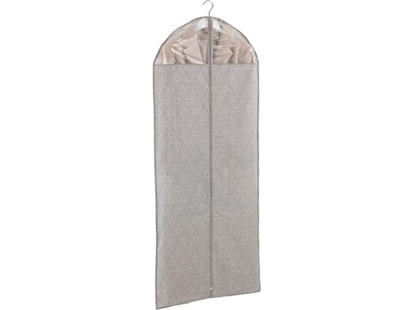 WENKO 64513100, Mjuk förvaringsväska för kläder, Mullvadsgrå, Polyetentereftalat (PET), Polypropylen (PP), Dragkedja, 60 cm, 150 cm