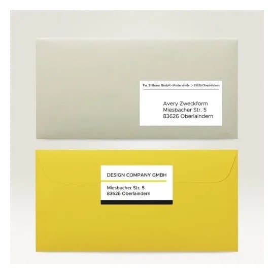 Universaletiketter Avery 97x67,7 mm, hvid med Ultragrip + 30% ekstra indhold - (65 ark x 8 stk.)
