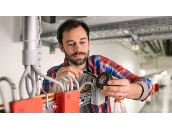 TESA 56193-00000, 1 styck, Svart, PVC, 6 V, Blåsa, IEC 454-3-1