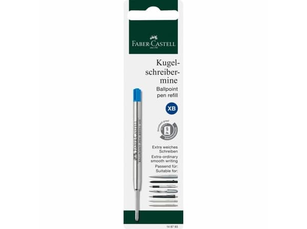 Faber-Castell 148793, Blå, Sølv, Kulepenn, 1 stykker, Blister