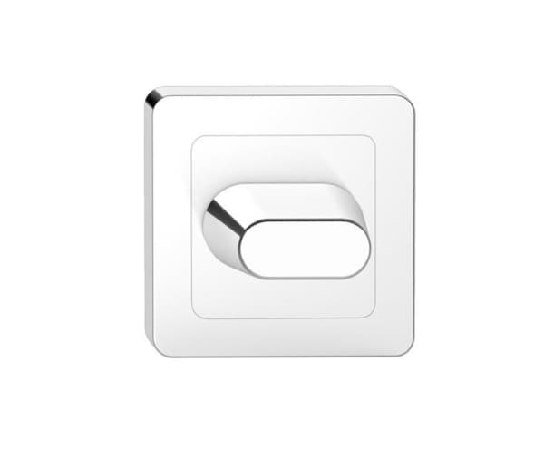 Metal-Bud Wc Escutcheon On Square Roset, Chrome