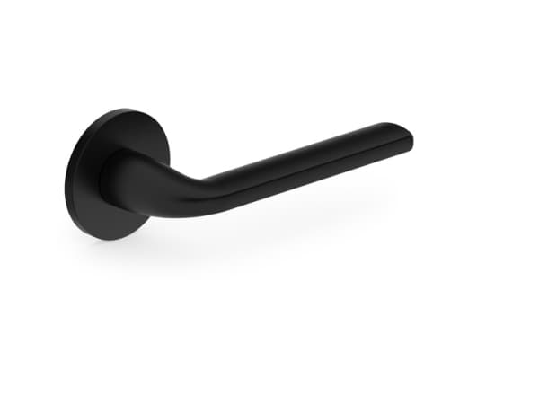 Metal-Bud Handle Door Bella R Slim Black