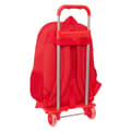 Miniatyrbild 2 av 3: School Rucksack with Wheels Atlético Madrid Red 32 x 44 x 16 cm