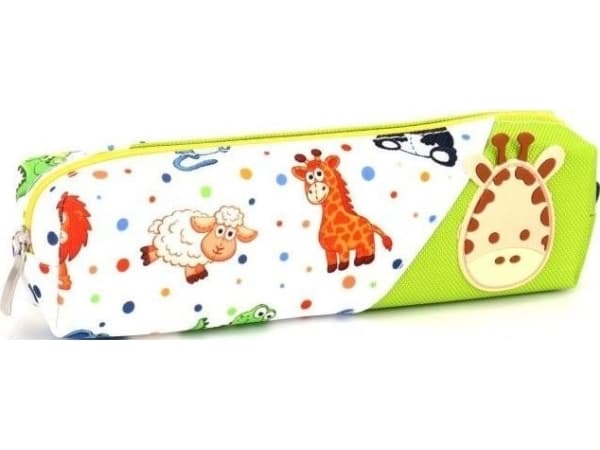 Small tube pencil case Animals and giraffe