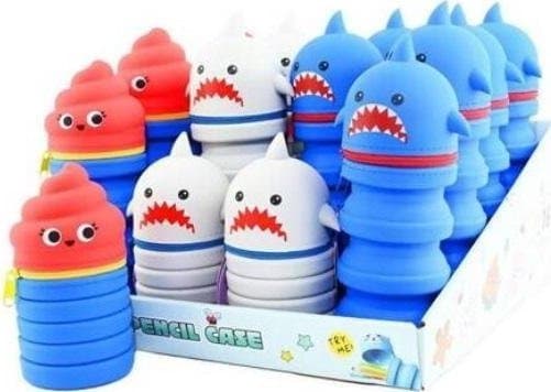 Silikoni taitettava kynäkotelo Shark MIX
