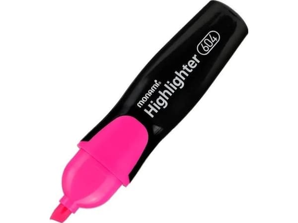 Highlighter 604 rosa (12stk) MONAMI