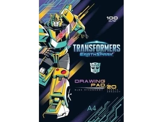 Drawing block A4/20K Transformers (10pcs) ASTRA
