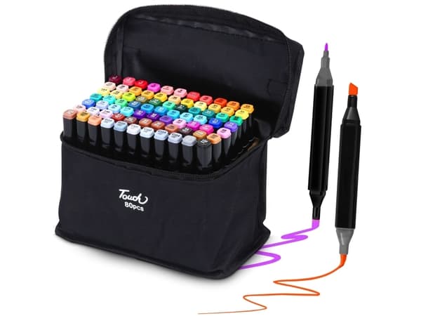 Extralink | Alcohol marker set | 80 colors, dual tips Extralink | Alcohol marker set | 80 colors, dual tips