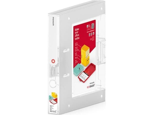 Moxom perm LUKKET PERM MED MEKANISME A4 50mm NyBinder PLAST TRANSPARENT TRANSPARENT