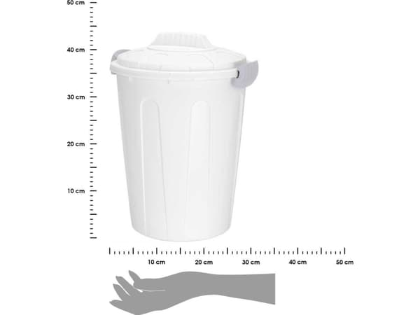 H&S dekorasjonsavfallsbeholder hvit (Y54980740)