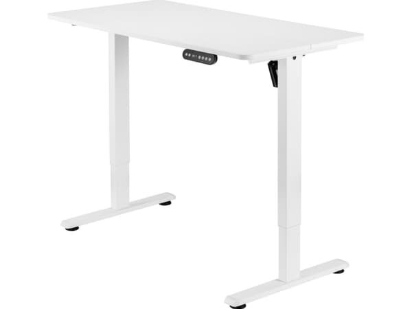 Skrivbord Mozos MOZOS ED PRO WH vitt skrivbord med elektrisk höjdjustering