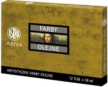Astra Artea oljemaling 12 tuber x 18ml (161822)