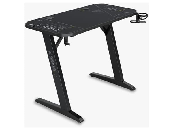 Skrivebord SENSE7 for spill Nomad Cybernetic Black 120x60 cm