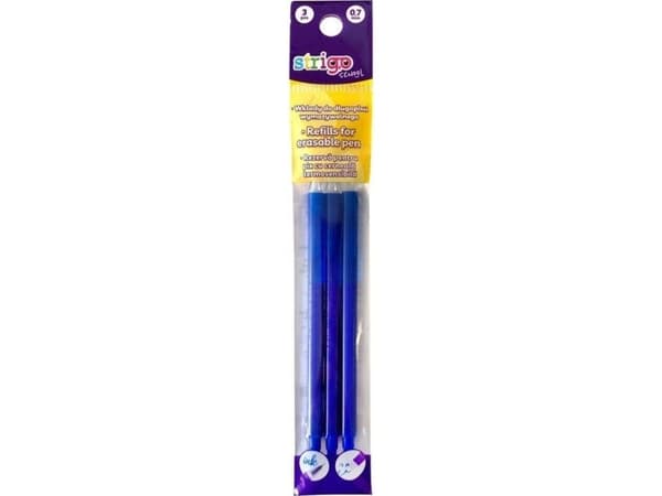 Slettbar pennrefill. 0,7mm 3stk STRIGO