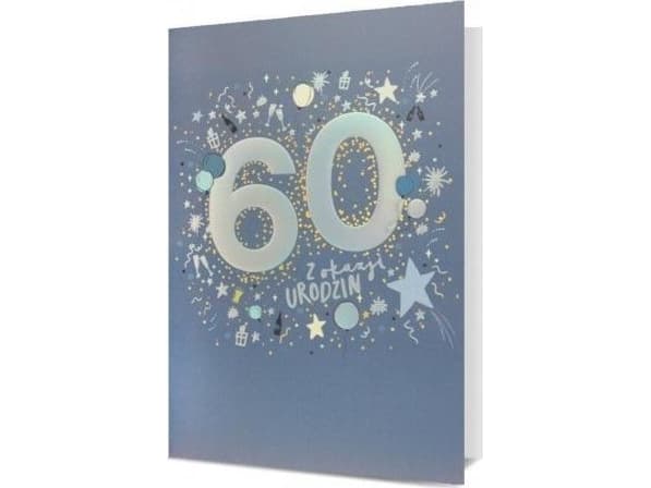 B6 Födelsedagskort 60