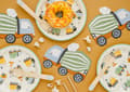 Miniatyrbilde 2 av 5: PartyDeco TPP80, Plate, Rund, Papir, Flerfarget, Bilde, 6 stykker