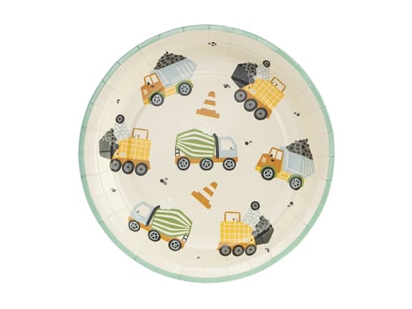 PartyDeco TPP80, Plate, Rund, Papir, Flerfarget, Bilde, 6 stykker